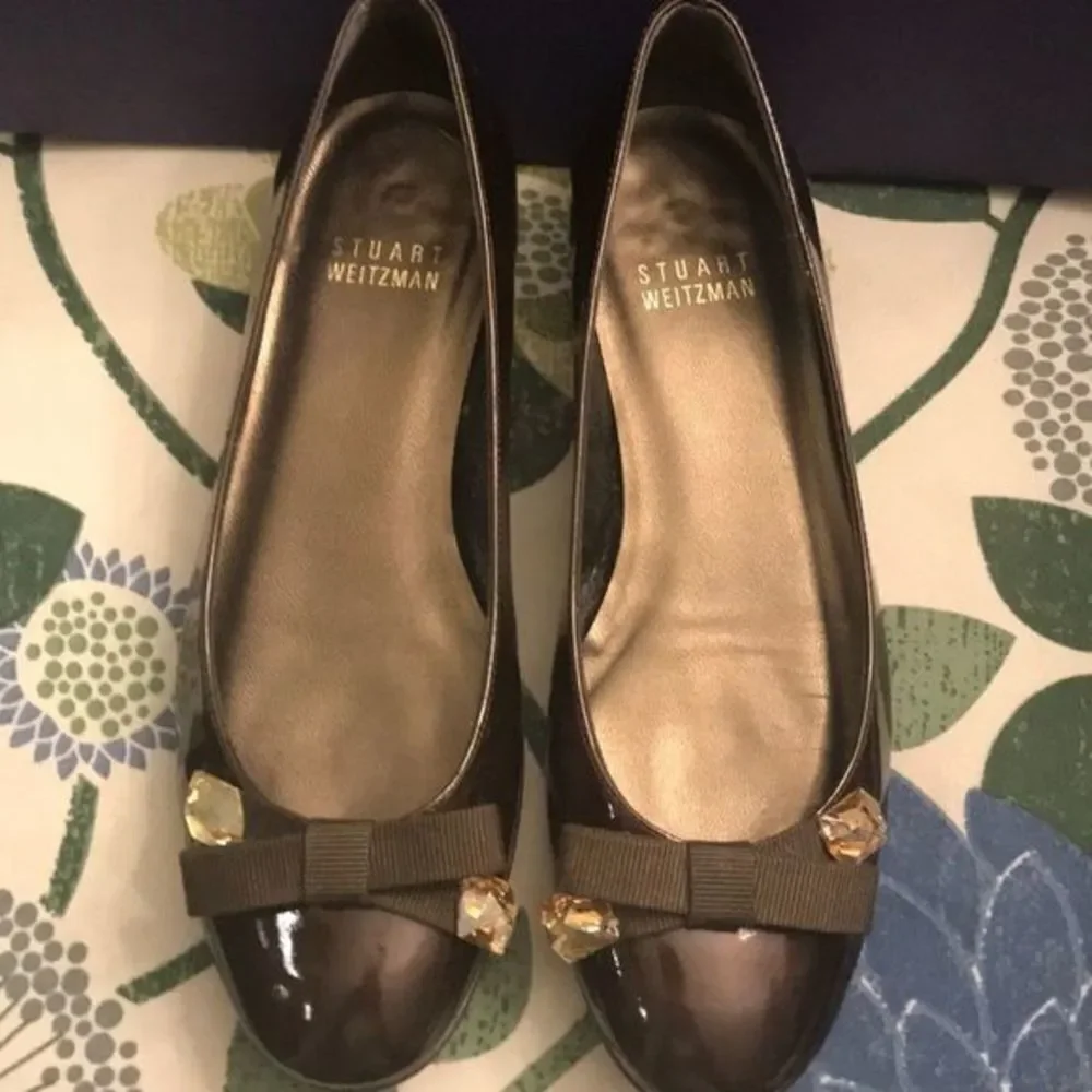 Now Stuart Weitzman Bejewel Bronze Quasar…